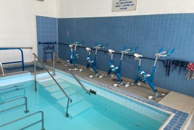 Don de vélos d'aquabiking au CRF Hôpitaux de Luchon